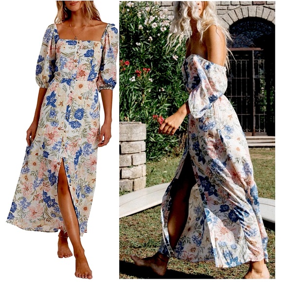 Billabong Dreamer Floral Dress Size Xs 